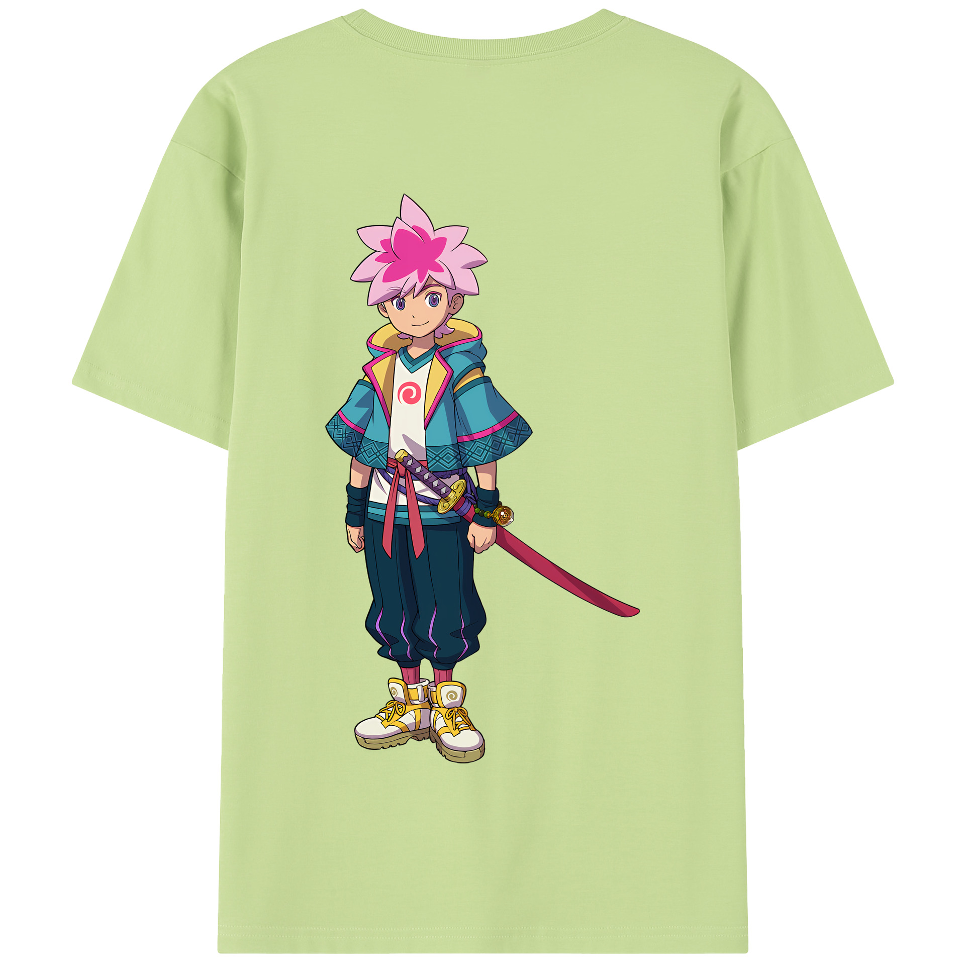 （画像用） 妖怪ウォッチ Yo-kai Watch 綿100％半袖Tシャツ（背面プリント）